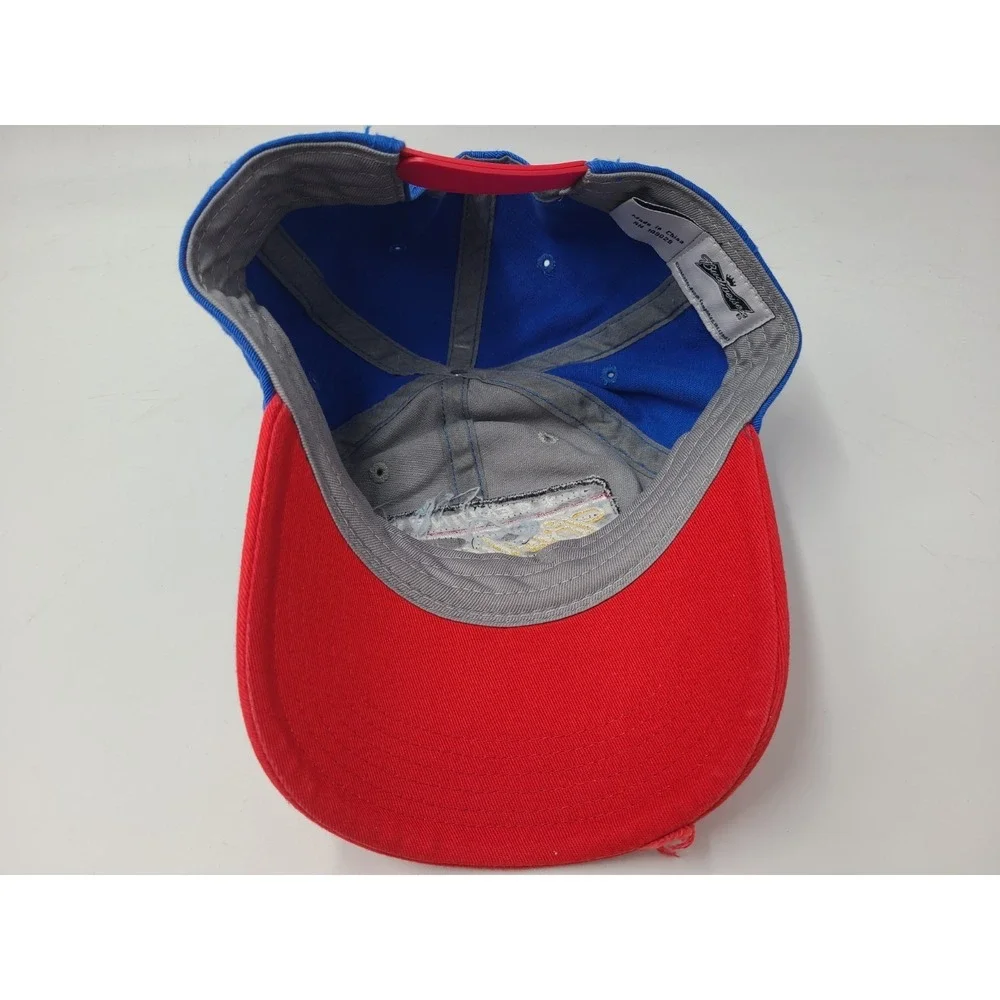 Budweiser King of‎ Beers Distressed Snapback Hat Cap Bud Men Women Gray Red Blue